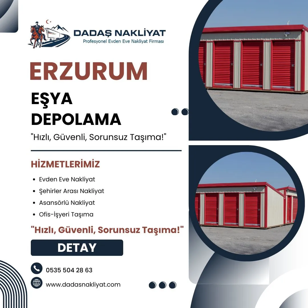 Erzurum Eşya Depolama Hizmeti